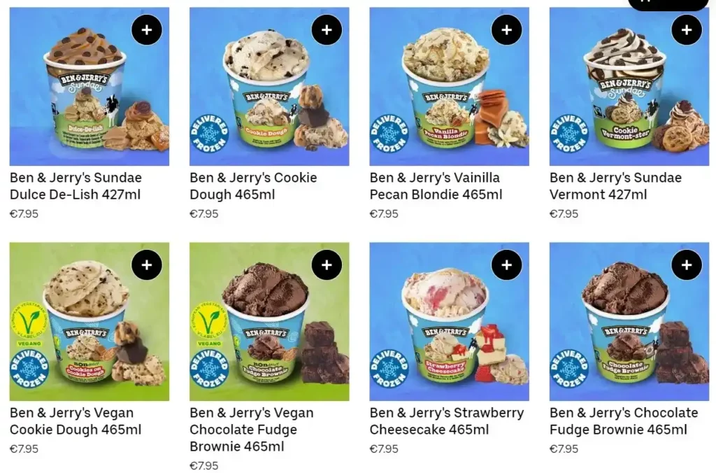 Ben & Jerry’s Date un capricho con Ben & Jerry's Precios