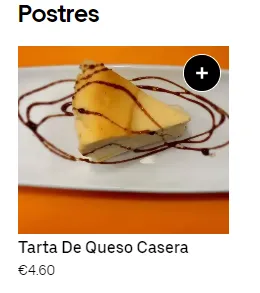 Ca La Blanca Postres Menú