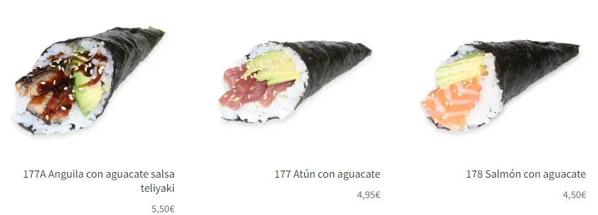 My Sushi Temaki Menú Y Precios