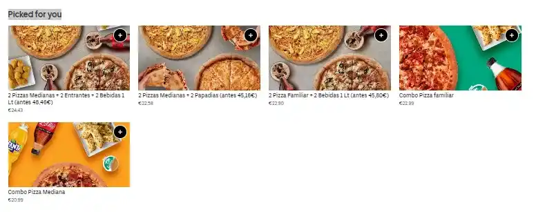 PAPA JOHN’S Elegido para ti Precios