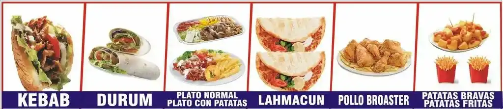 Super Kebab Raciones Precio de Menú